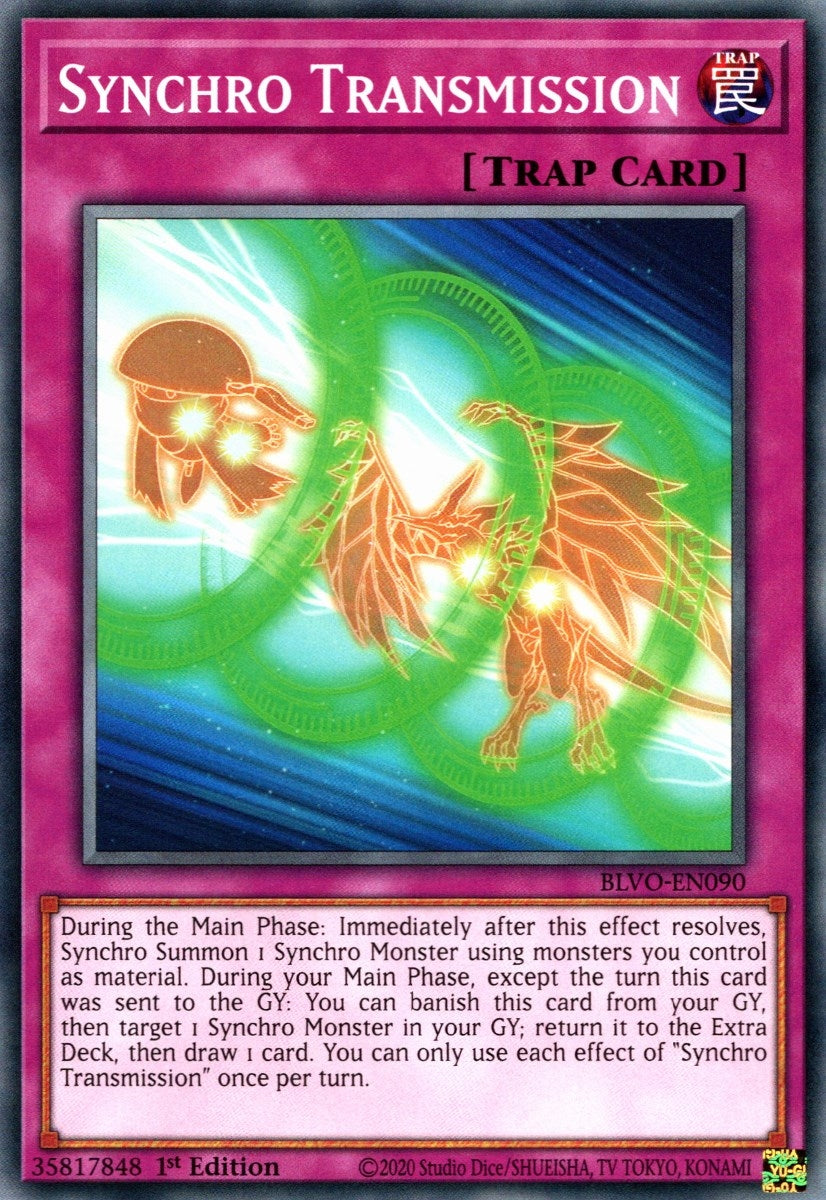 Image for Synchro Transmission (Blazing Vortex) (BLVO-EN090) - YuGiOh