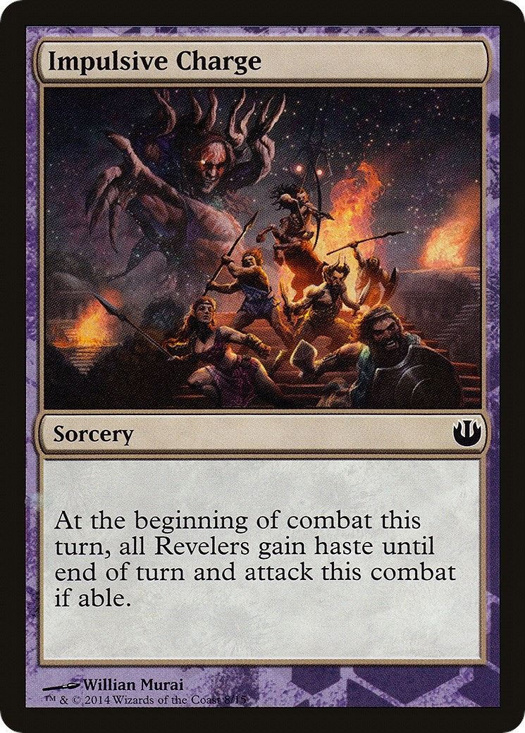 Image for Impulsive Charge (Hero's Path Promos) (8) - Magic: The Gathering