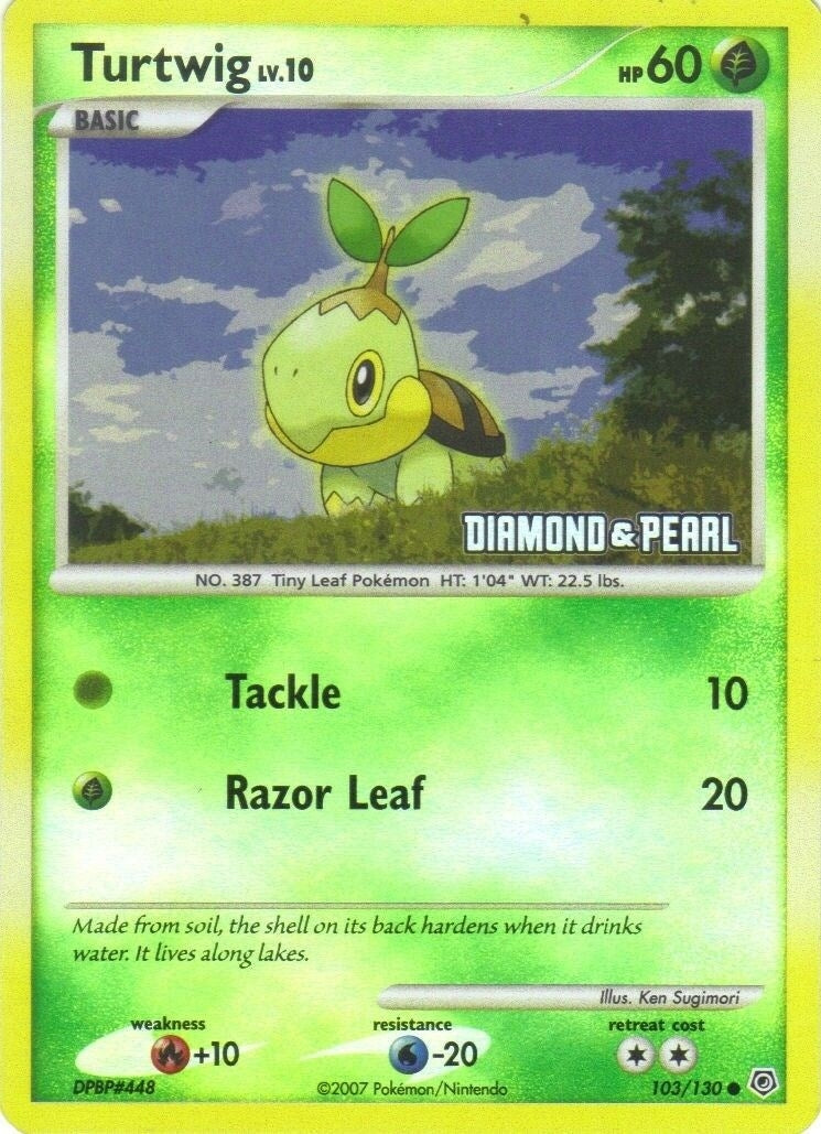 Image for Turtwig - 103/130 [Diamond & Pearl] (Burger King Promos) (103/130) - Pokemon