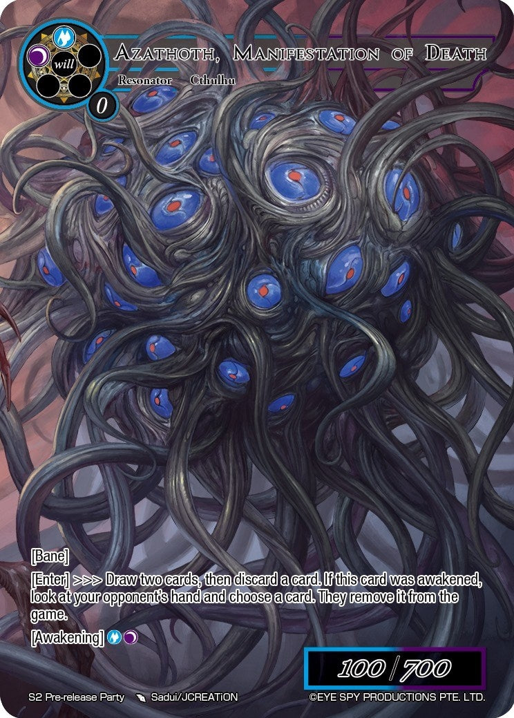 Image for Azathoth, Manifestation of Death (Promo Cards) (S2 Pre-release Party) - Force of Will