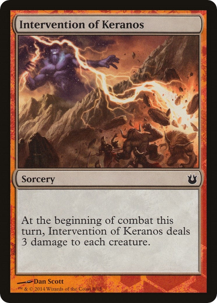 Image for Intervention of Keranos (Hero's Path Promos) (8) - Magic: The Gathering