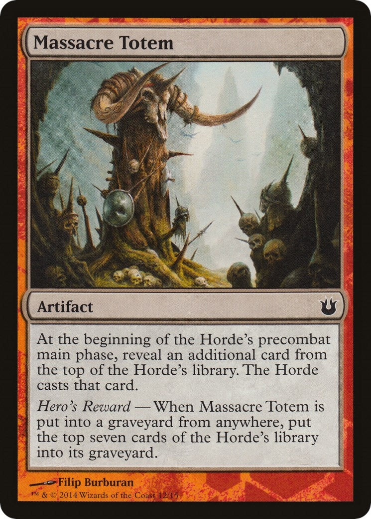 Image for Massacre Totem (Hero's Path Promos) (12) - Magic: The Gathering