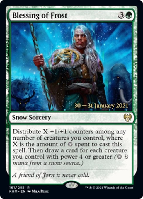 Image for Blessing of Frost (Prerelease Cards) (161) - Magic: The Gathering