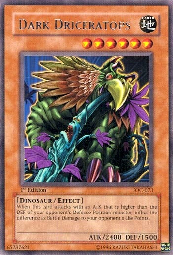 Image for Dark Driceratops (Invasion of Chaos) (IOC-073) - YuGiOh
