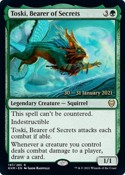 Image for Toski, Bearer of Secrets (Prerelease Cards) (197) - Magic: The Gathering