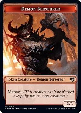 Image for Demon Berserker Token (Kaldheim) (10) - Magic: The Gathering
