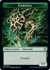 Image for Elemental // Elf Warrior Double-Sided Token (Commander: Kaldheim) (6 // 15) - Magic: The Gathering