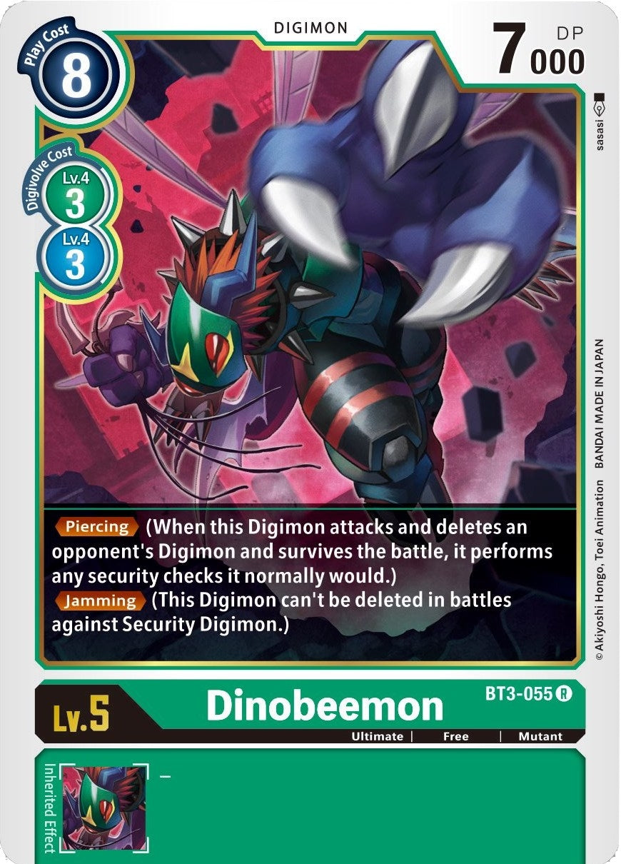 Image for Dinobeemon (BT01-03B) (BT3-055 R) - Digimon Card Game