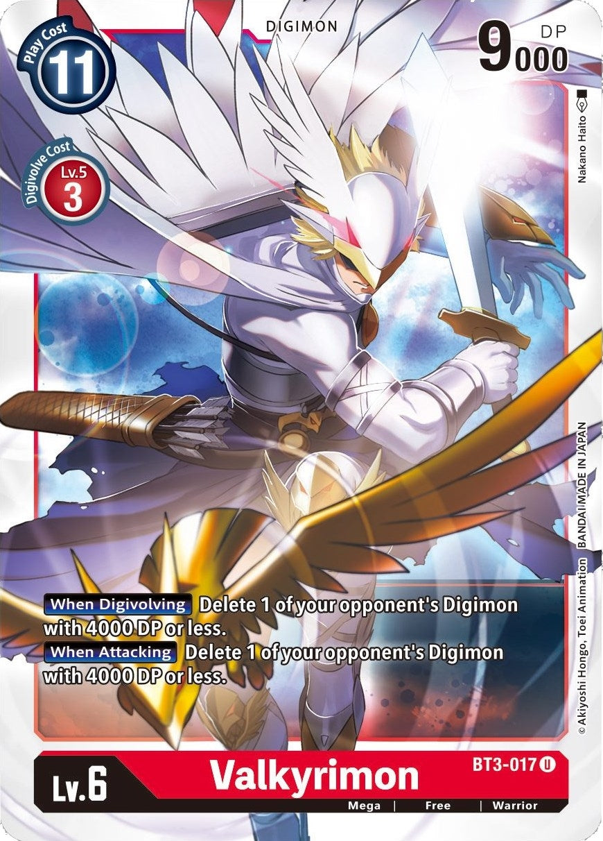 Image for Valkyrimon (BT01-03B) (BT3-017 U) - Digimon Card Game
