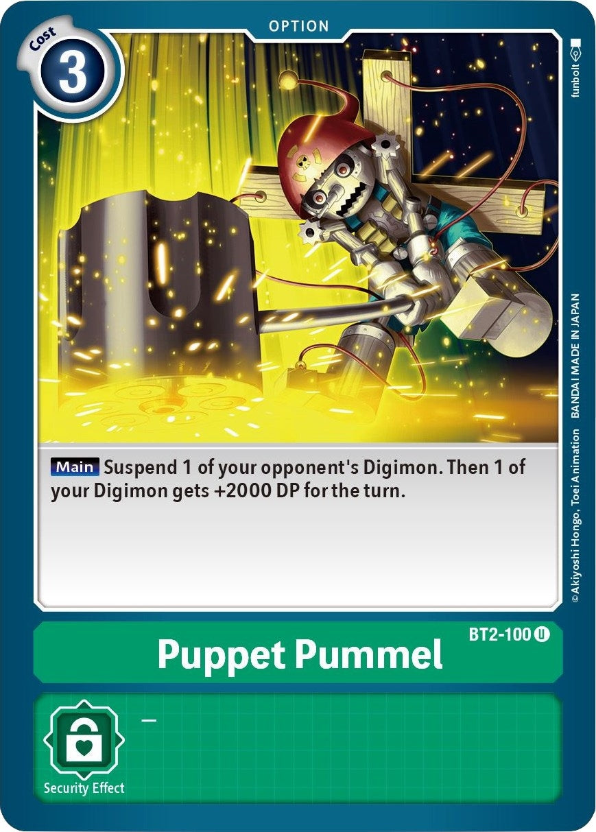 Image for Puppet Pummel (BT01-03B) (BT2-100 U) - Digimon Card Game