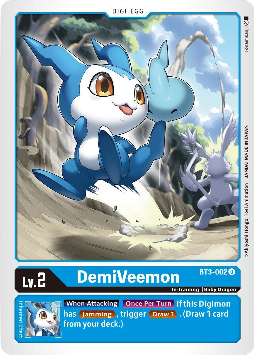 Image for DemiVeemon - BT3-002 (BT01-03B) (BT3-002 U) - Digimon Card Game