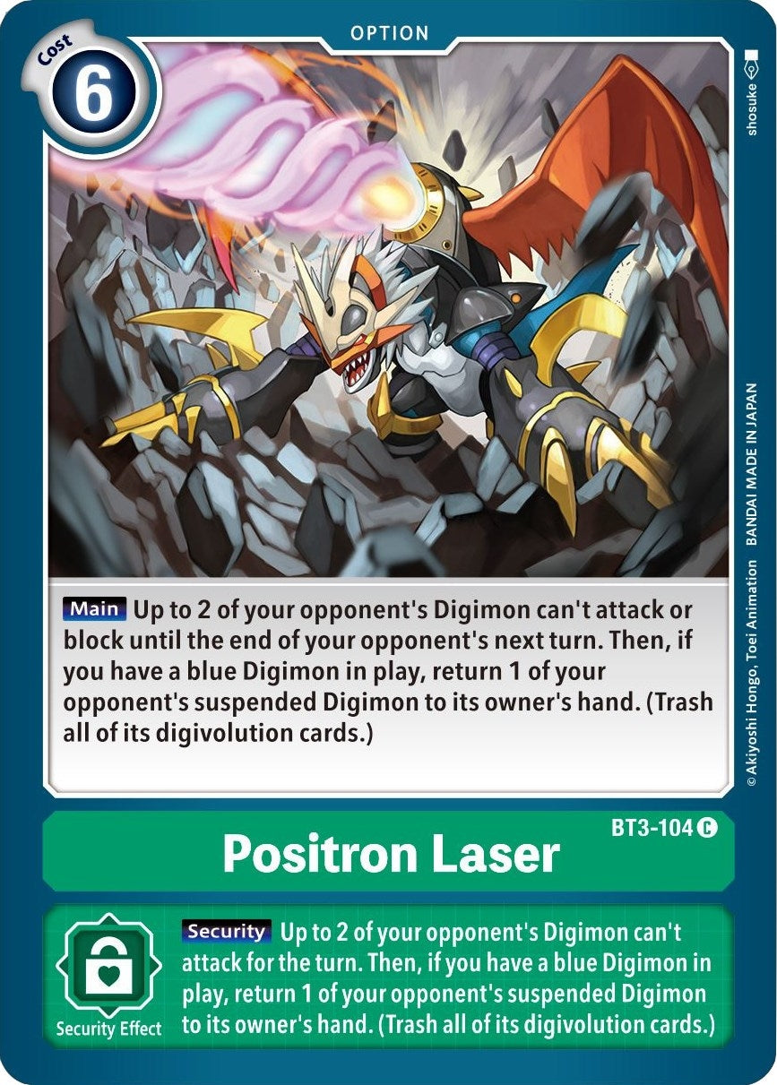 Image for Positron Laser (BT01-03B) (BT3-104 C) - Digimon Card Game