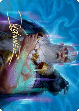 Image for Alrund, God of the Cosmos Art Card (Gold-Stamped Signature) (Art Series: Kaldheim) (9) - Magic: The Gathering