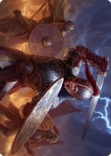 Image for Beskir Shieldmate Art Card (Art Series: Kaldheim) (1) - Magic: The Gathering
