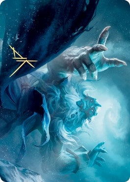 Image for Cyclone Summoner Art Card (Gold-Stamped Signature) (Art Series: Kaldheim) (13) - Magic: The Gathering