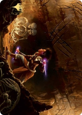 Image for Dogged Pursuit Art Card (Gold-Stamped Signature) (Art Series: Kaldheim) (21) - Magic: The Gathering