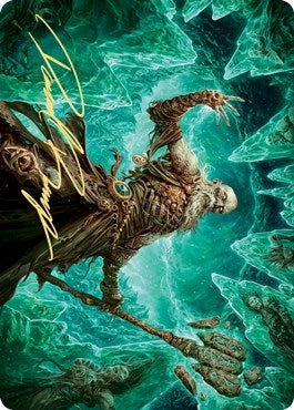 Image for Draugr Necromancer Art Card (Gold-Stamped Signature) (Art Series: Kaldheim) (22) - Magic: The Gathering