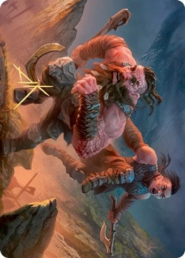Image for Dwarven Reinforcements Art Card (Gold-Stamped Signature) (Art Series: Kaldheim) (33) - Magic: The Gathering
