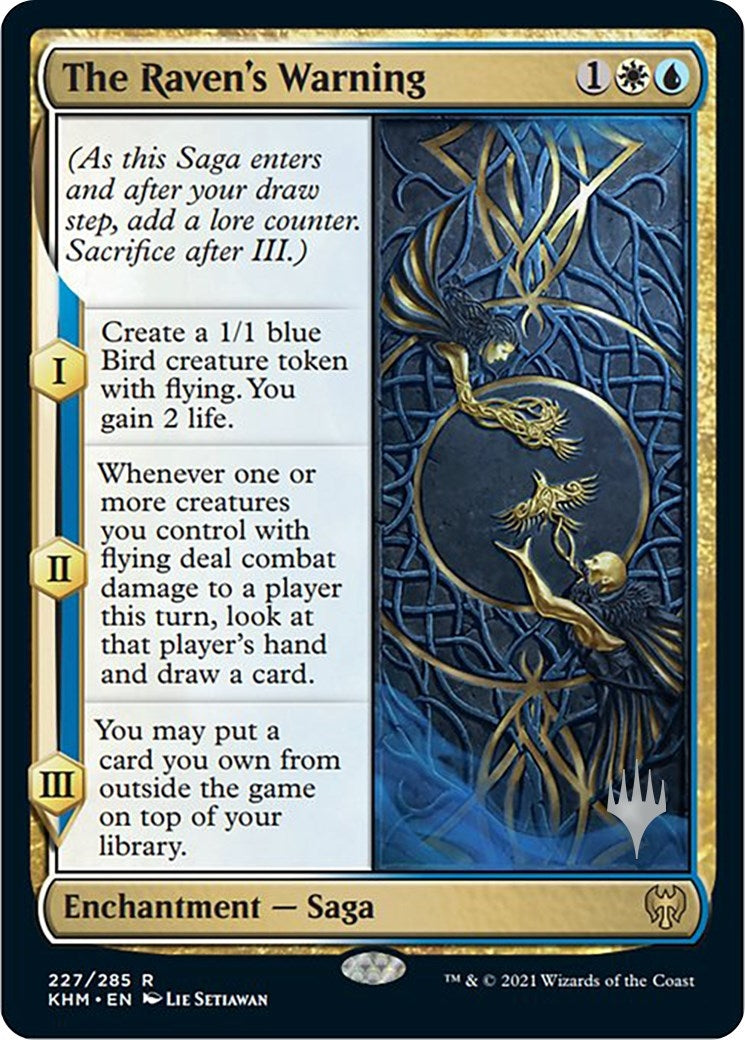 Image for The Raven's Warning (Promo Pack: Kaldheim) (227) - Magic: The Gathering