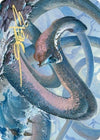 Image for Koma, Cosmos Serpent Art Card (60/81) (Gold-Stamped Signature) (Art Series: Kaldheim) (60) - Magic: The Gathering