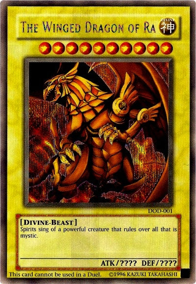 Image for The Winged Dragon of Ra (Dawn of Destiny Xbox) (DOD-001) - YuGiOh