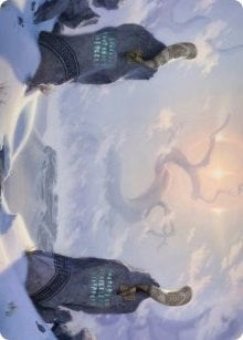 Image for Snow-Covered Plains (74/81) Art Card (Art Series: Kaldheim) (74) - Magic: The Gathering