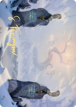 Image for Snow-Covered Plains (74/81) Art Card (Gold-Stamped Signature) (Art Series: Kaldheim) (74) - Magic: The Gathering