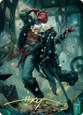 Image for Tibalt, Cosmic Impostor Art Card (Gold-Stamped Signature) (Art Series: Kaldheim) (67) - Magic: The Gathering