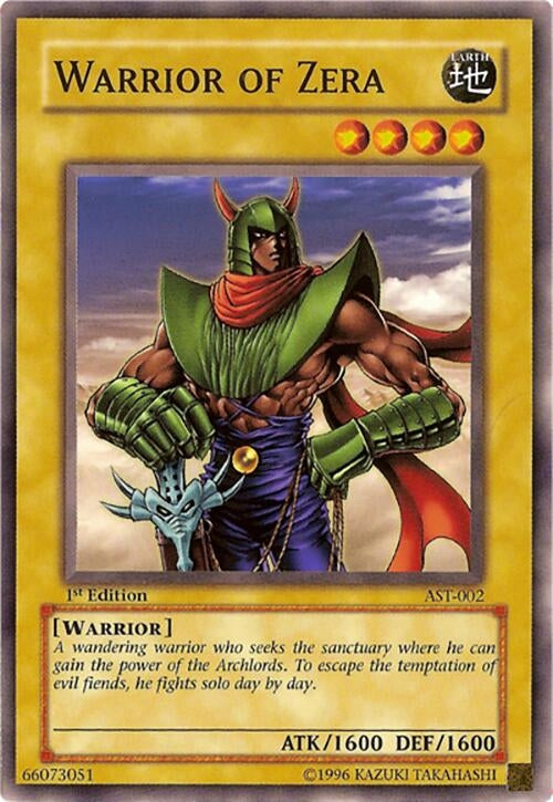Image for Warrior of Zera (Ancient Sanctuary) (AST-002) - YuGiOh