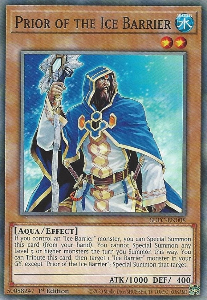 Image for Prior of the Ice Barrier (Structure Deck: Freezing Chains) (SDFC-EN008) - YuGiOh