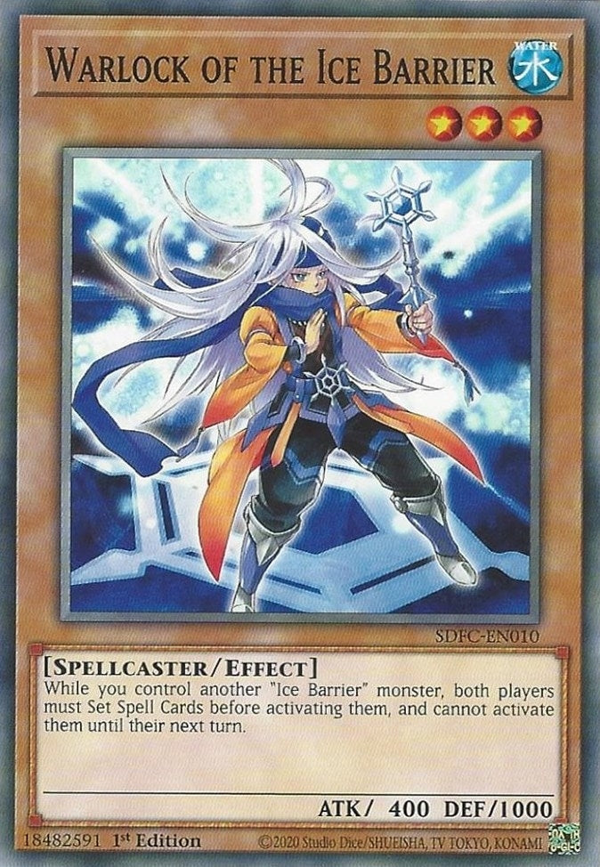 Image for Warlock of the Ice Barrier (Structure Deck: Freezing Chains) (SDFC-EN010) - YuGiOh