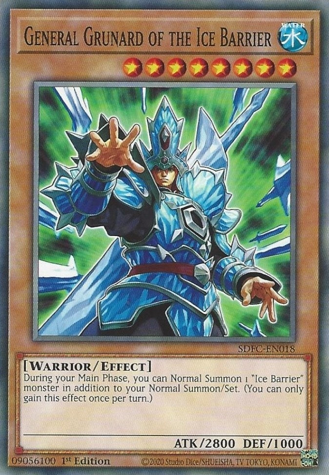 Image for General Grunard of the Ice Barrier (Structure Deck: Freezing Chains) (SDFC-EN018) - YuGiOh