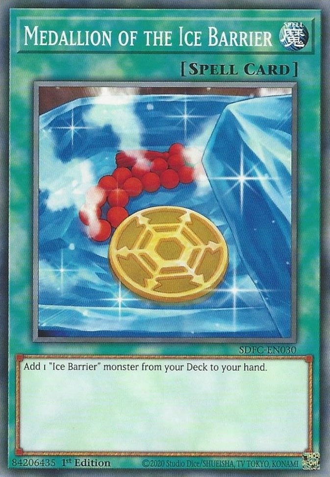 Image for Medallion of the Ice Barrier (Structure Deck: Freezing Chains) (SDFC-EN030) - YuGiOh