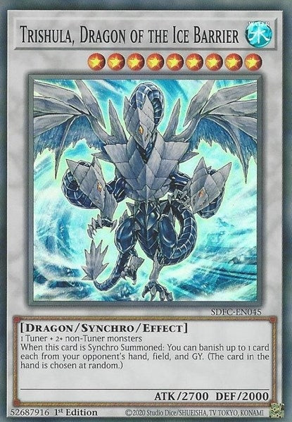 Image for Trishula, Dragon of the Ice Barrier (Structure Deck: Freezing Chains) (SDFC-EN045) - YuGiOh