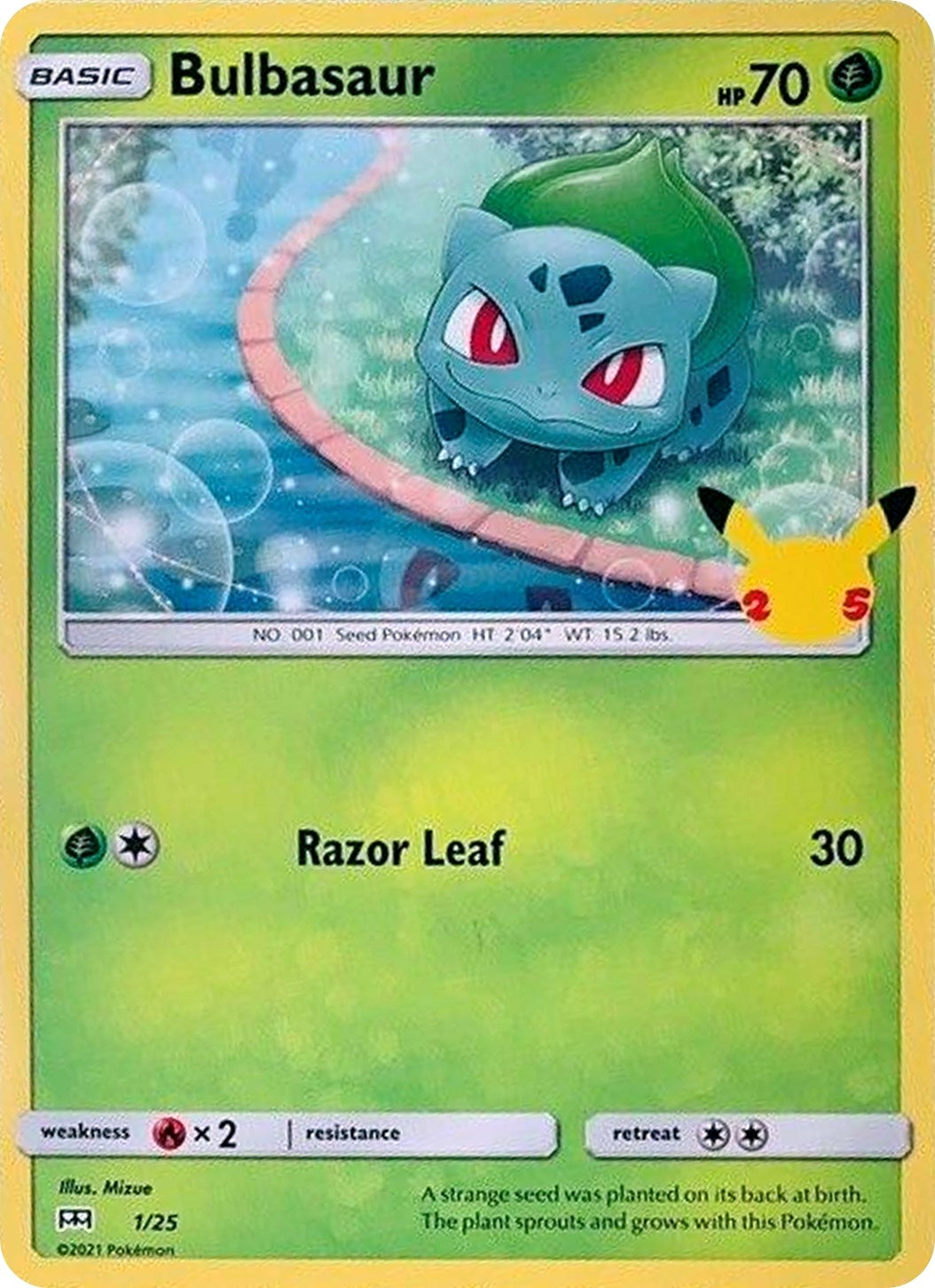 Image for Bulbasaur (McDonald's 25th Anniversary Promos) (001/025) - Pokemon