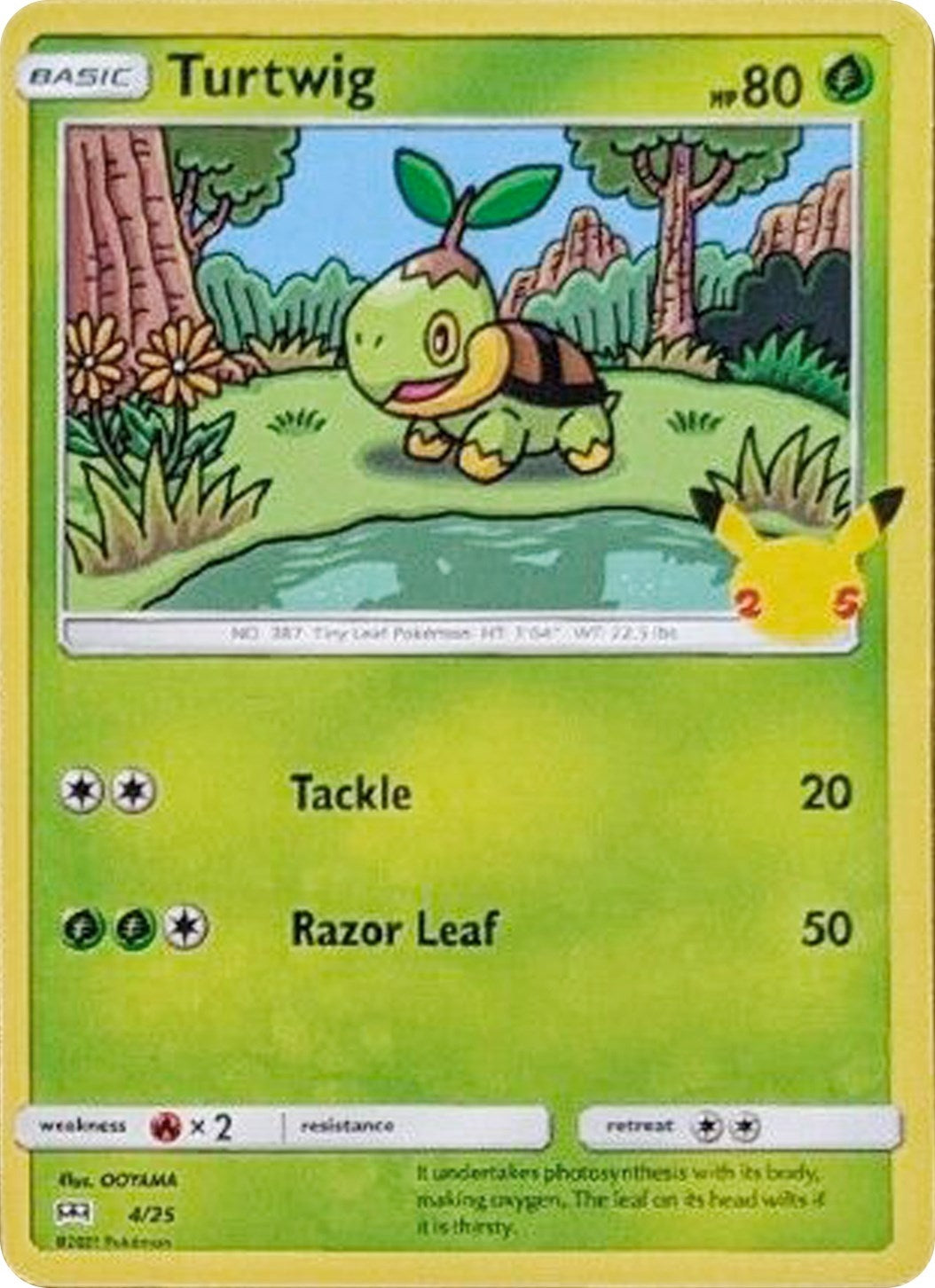 Image for Turtwig (McDonald's 25th Anniversary Promos) (004/025) - Pokemon