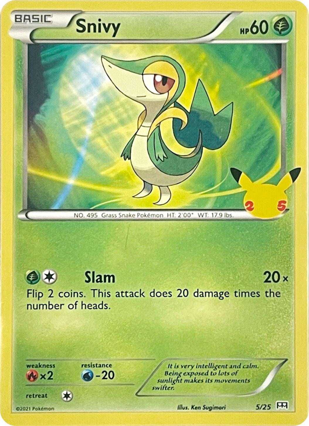 Image for Snivy (McDonald's 25th Anniversary Promos) (005/025) - Pokemon