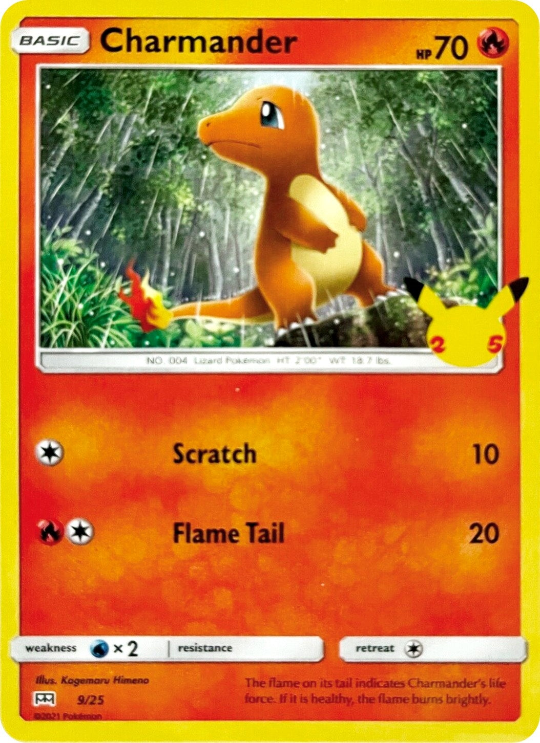 Image for Charmander (McDonald's 25th Anniversary Promos) (009/025) - Pokemon