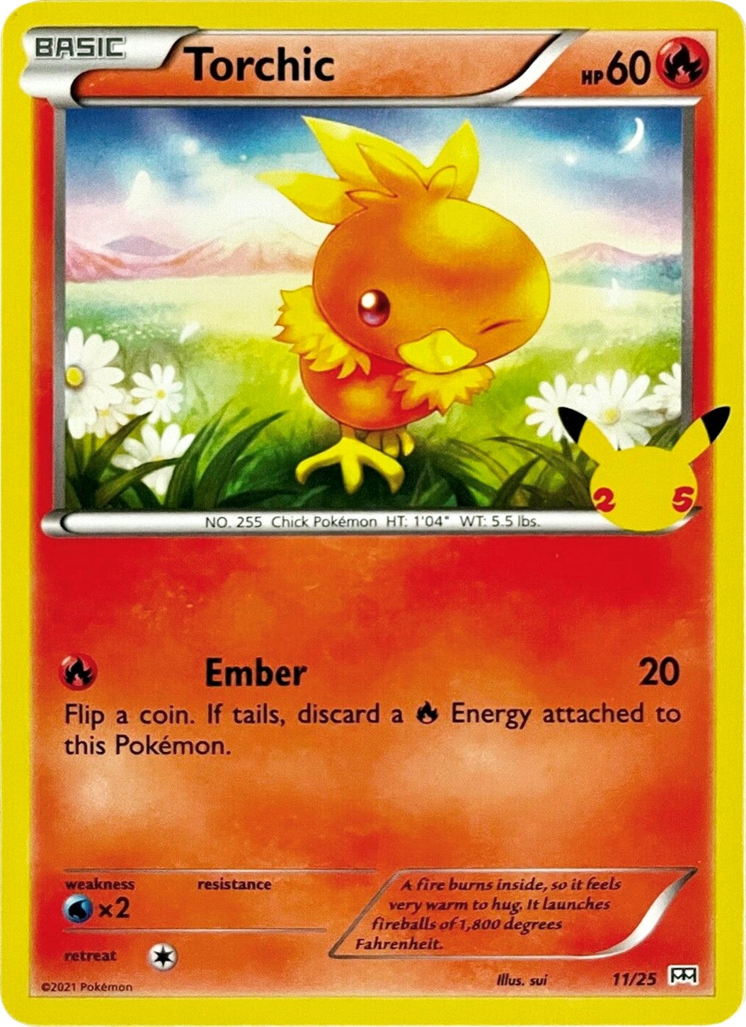 Image for Torchic (McDonald's 25th Anniversary Promos) (011/025) - Pokemon