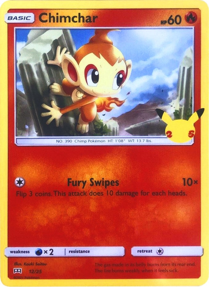 Image for Chimchar (McDonald's 25th Anniversary Promos) (012/025) - Pokemon