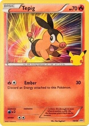 Image for Tepig (McDonald's 25th Anniversary Promos) (013/025) - Pokemon