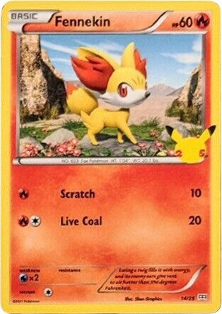 Image for Fennekin (McDonald's 25th Anniversary Promos) (014/025) - Pokemon
