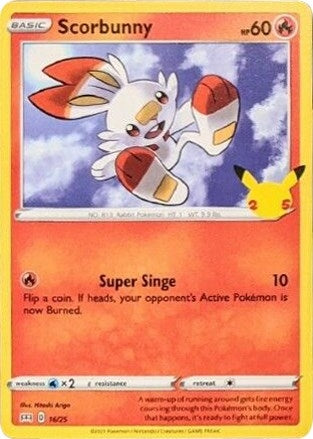 Image for Scorbunny (McDonald's 25th Anniversary Promos) (016/025) - Pokemon