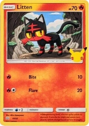 Image for Litten (McDonald's 25th Anniversary Promos) (015/025) - Pokemon