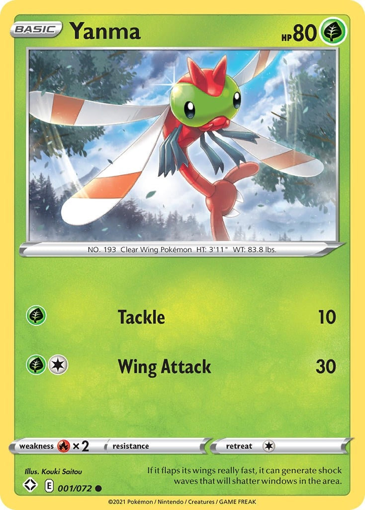 Image for Yanma (Shining Fates) (001/072) - Pokemon