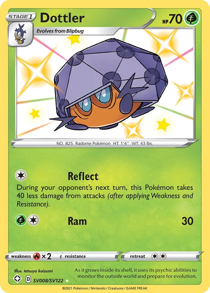Image for Dottler (Shining Fates: Shiny Vault) (SV008/SV122) - Pokemon