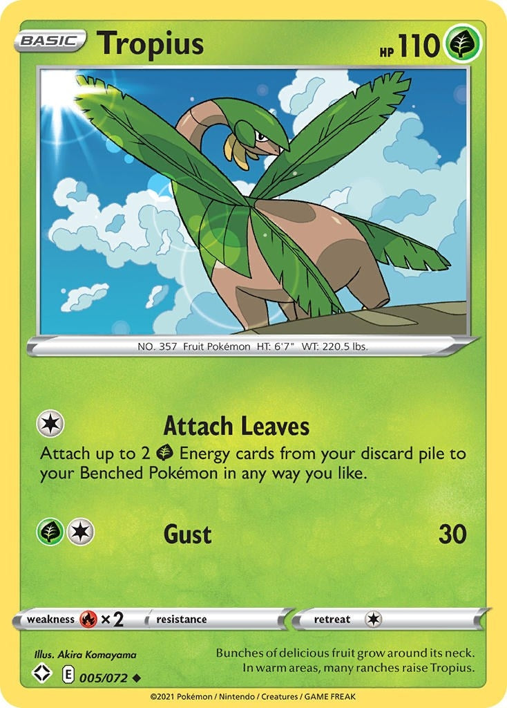 Image for Tropius (Shining Fates) (005/072) - Pokemon