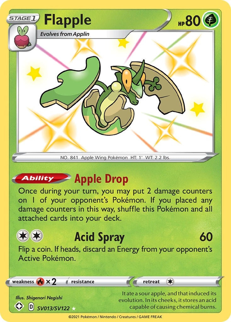Image for Flapple (Shining Fates: Shiny Vault) (SV013/SV122) - Pokemon
