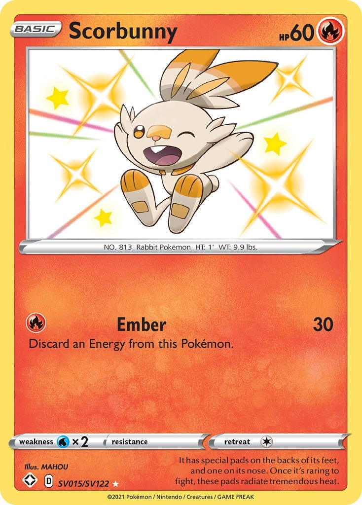 Image for Scorbunny (Shining Fates: Shiny Vault) (SV015/SV122) - Pokemon