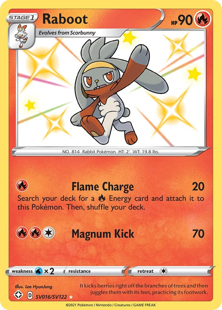 Image for Raboot (Shining Fates: Shiny Vault) (SV016/SV122) - Pokemon